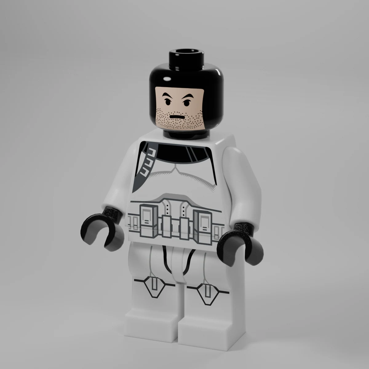 Clone Commander in White