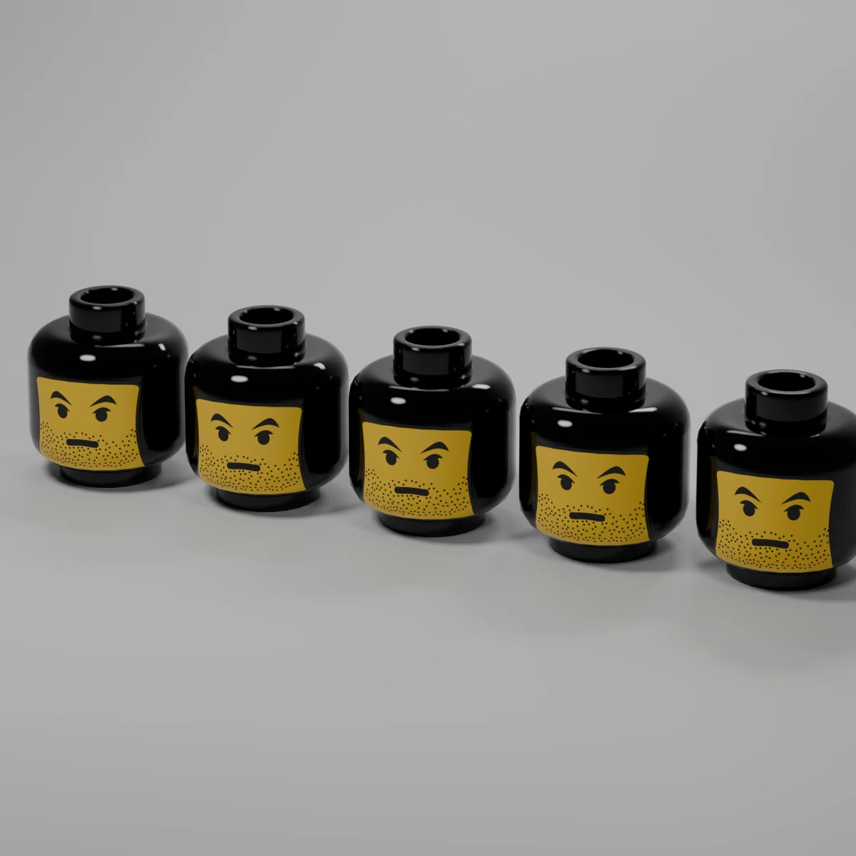 x5 Clone Head Bundle Pack in Yellow