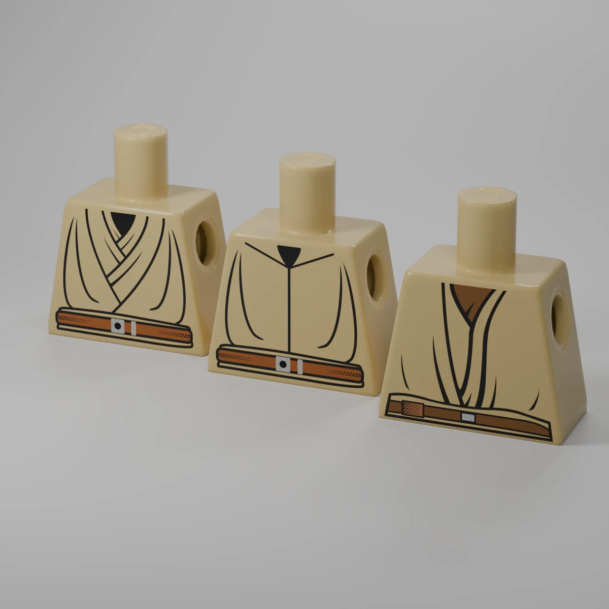 TCS Robes Torso Bundle Pack (Tan) in Tan