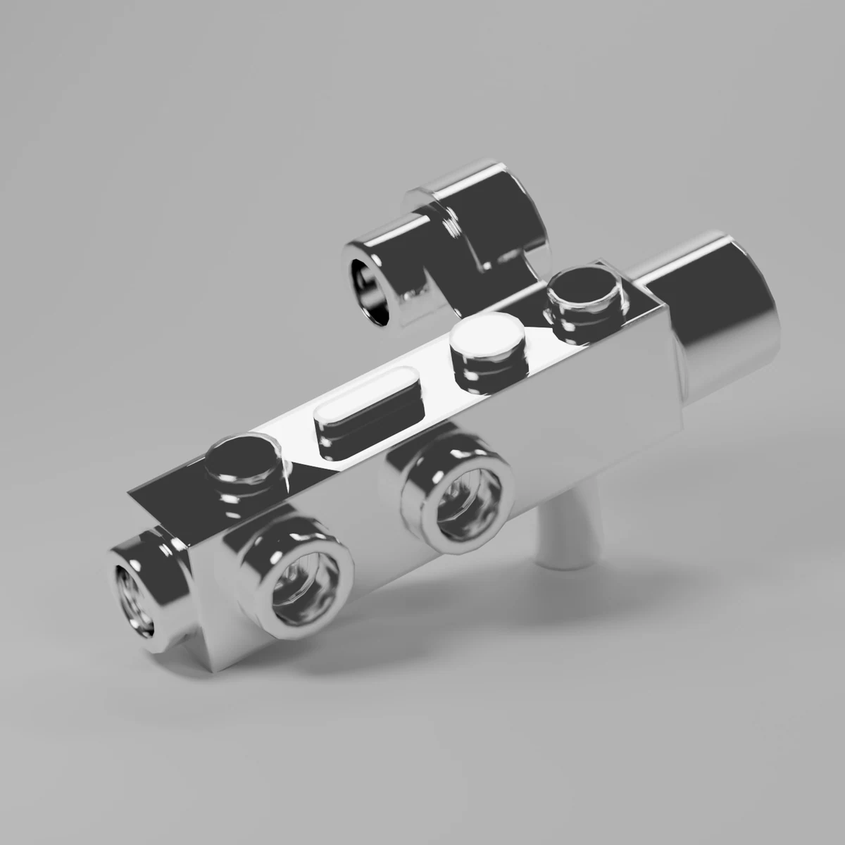 Chrome Silver Long Blaster