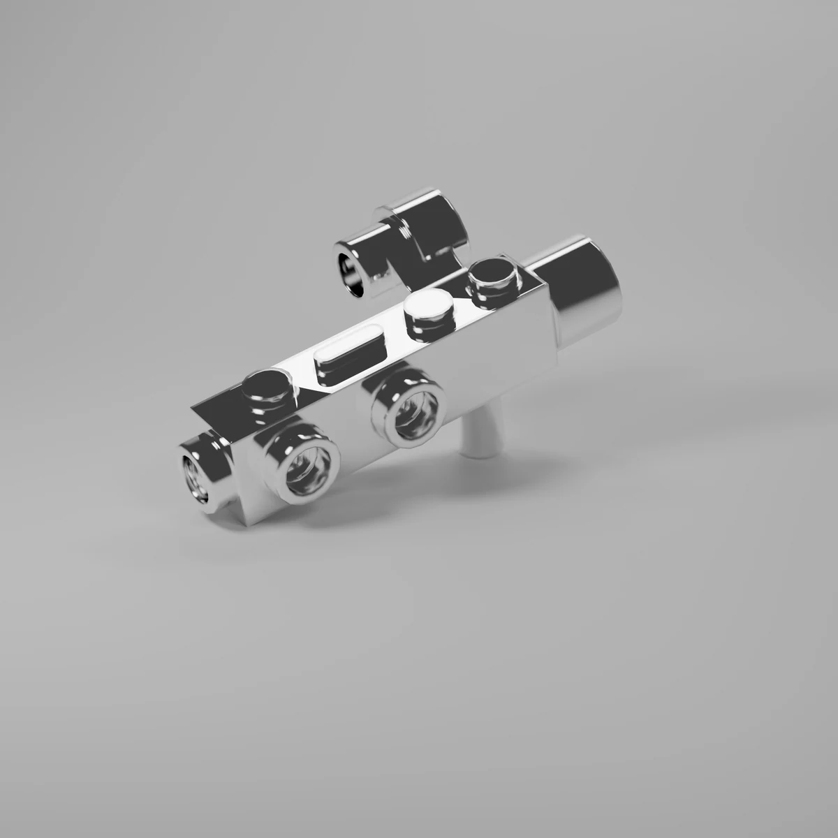 Chrome Silver Long Blaster in Chrome Silver