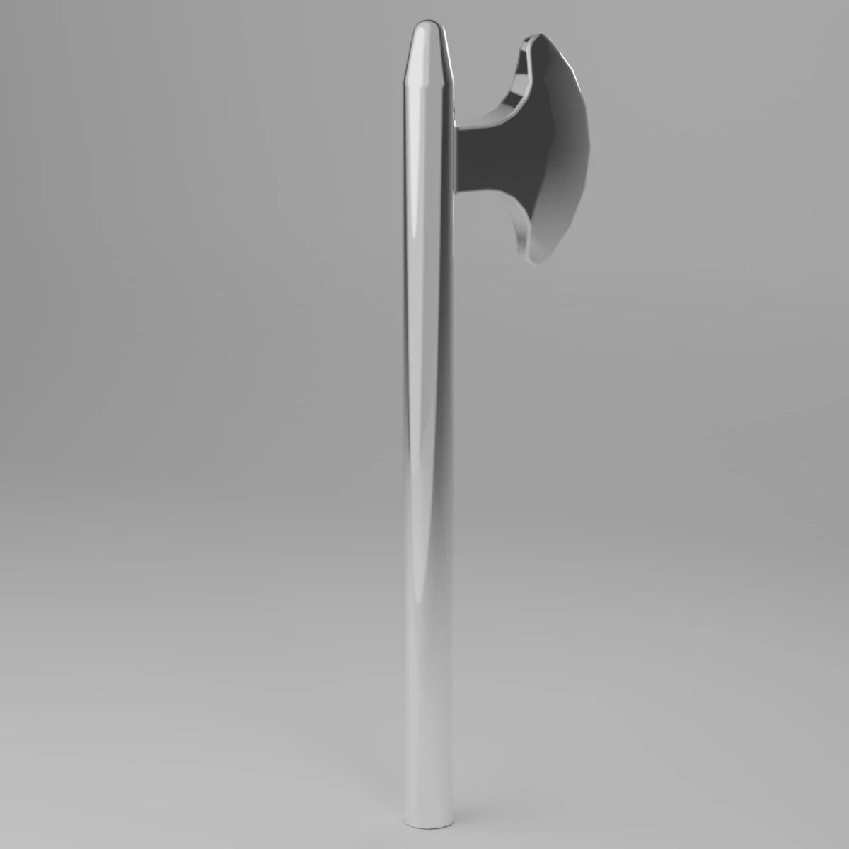 Chrome SIlver Long Axe