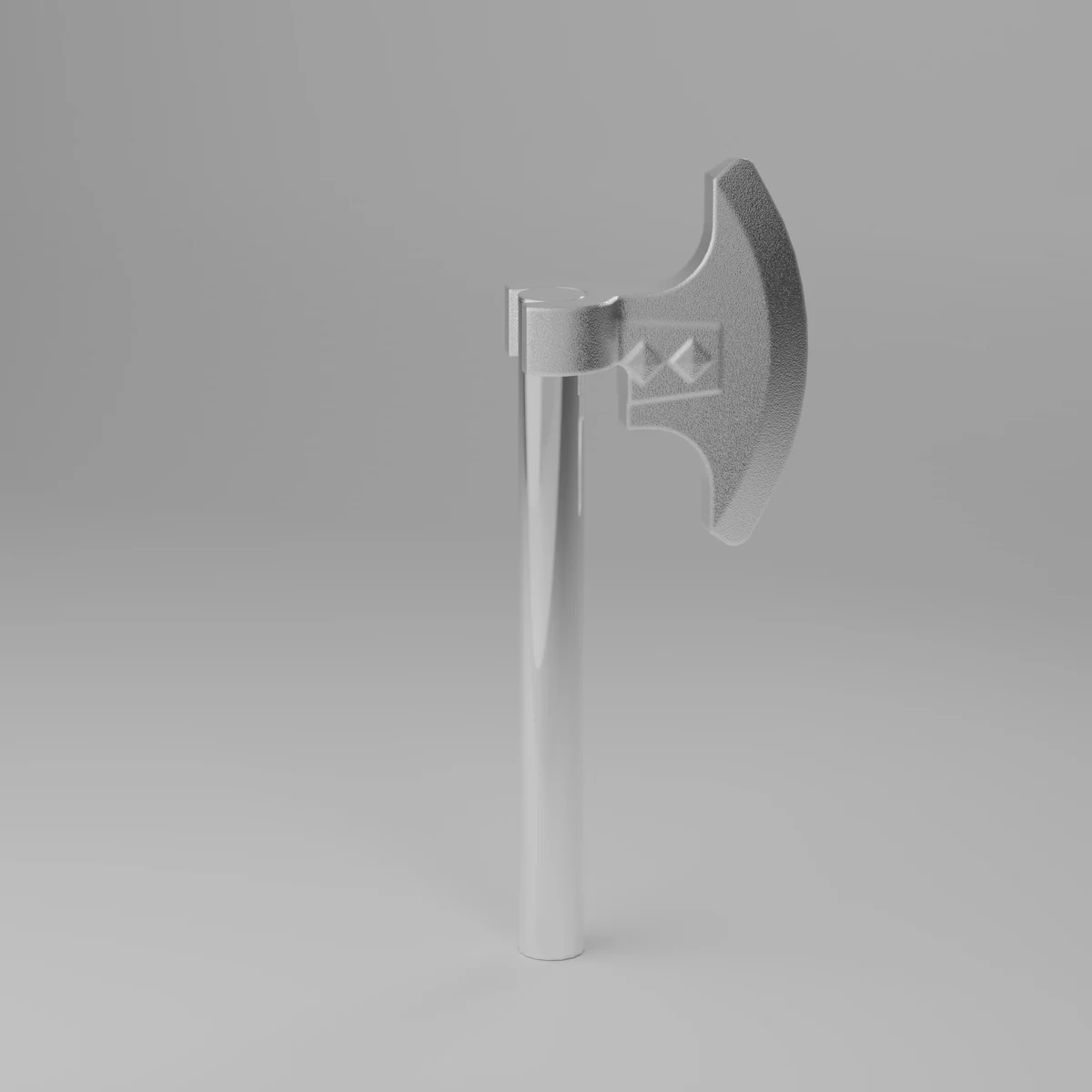 Chrome Silver Short Axe