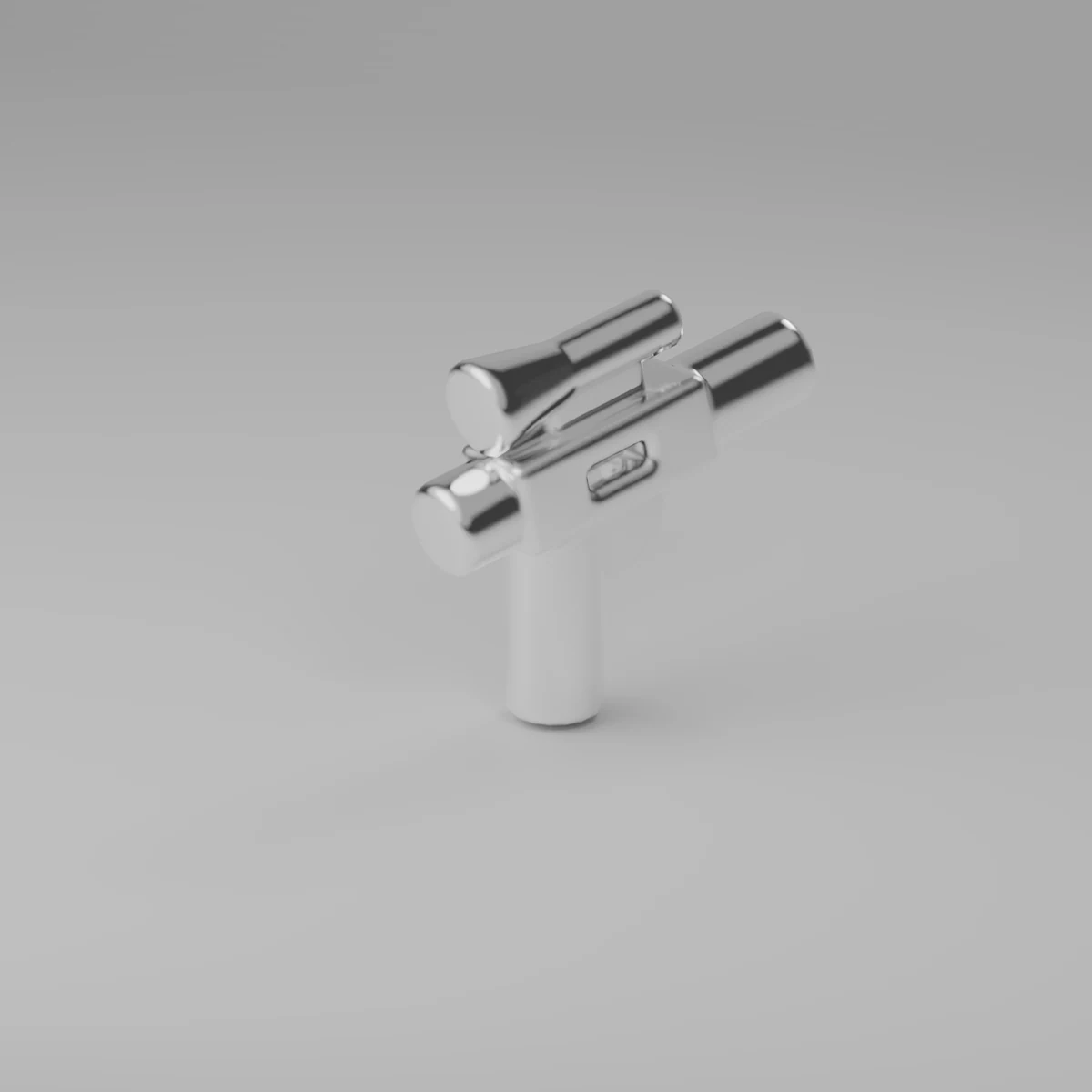 Chrome Silver Small Blaster