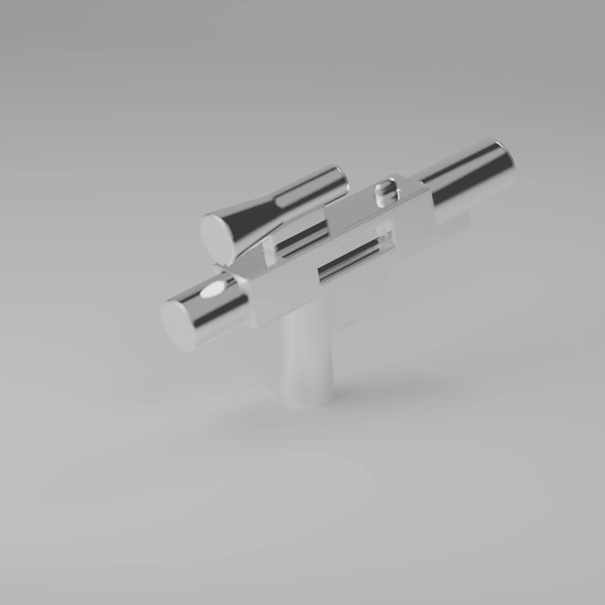 Chrome Silver Medium Blaster