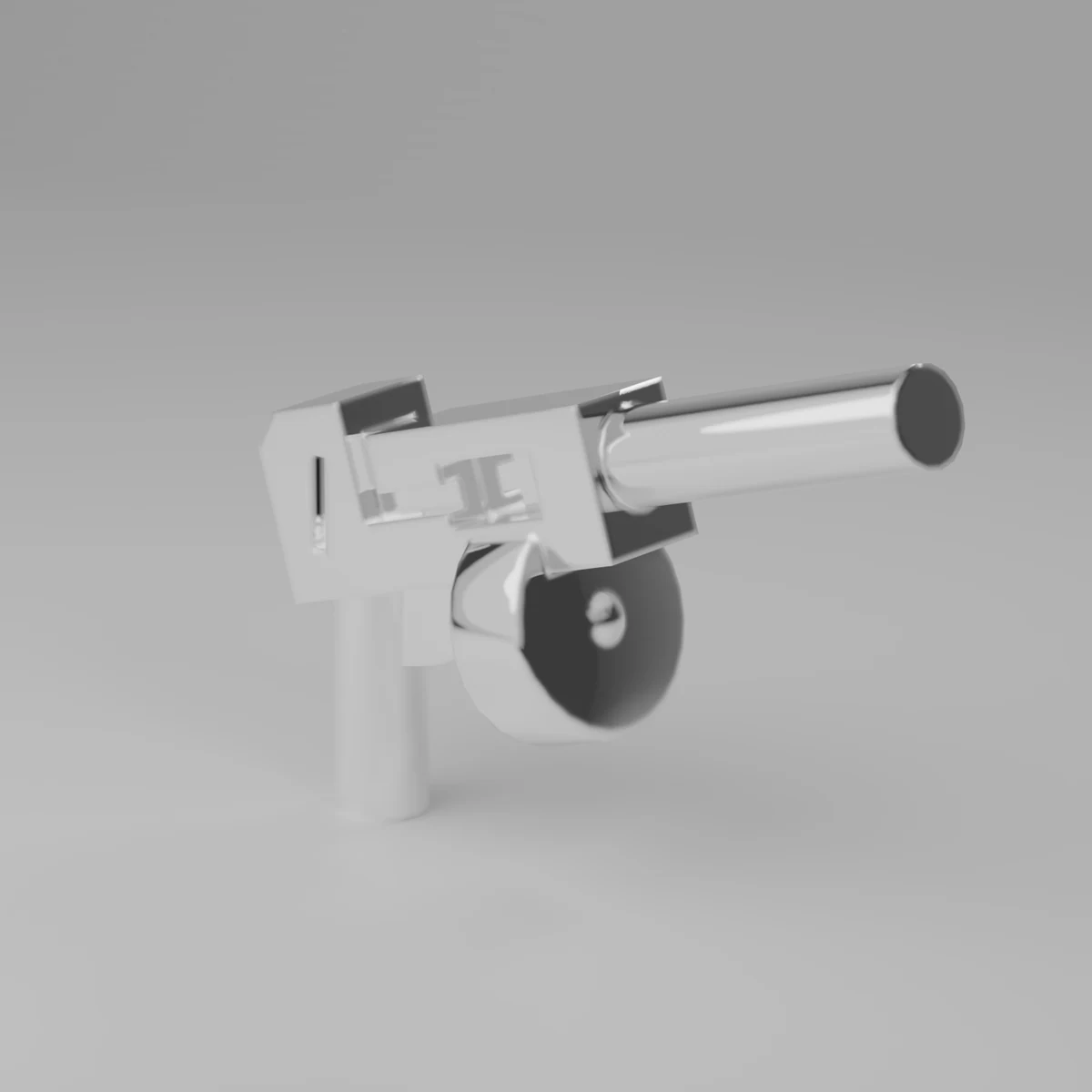 Chrome Silver Long SMG