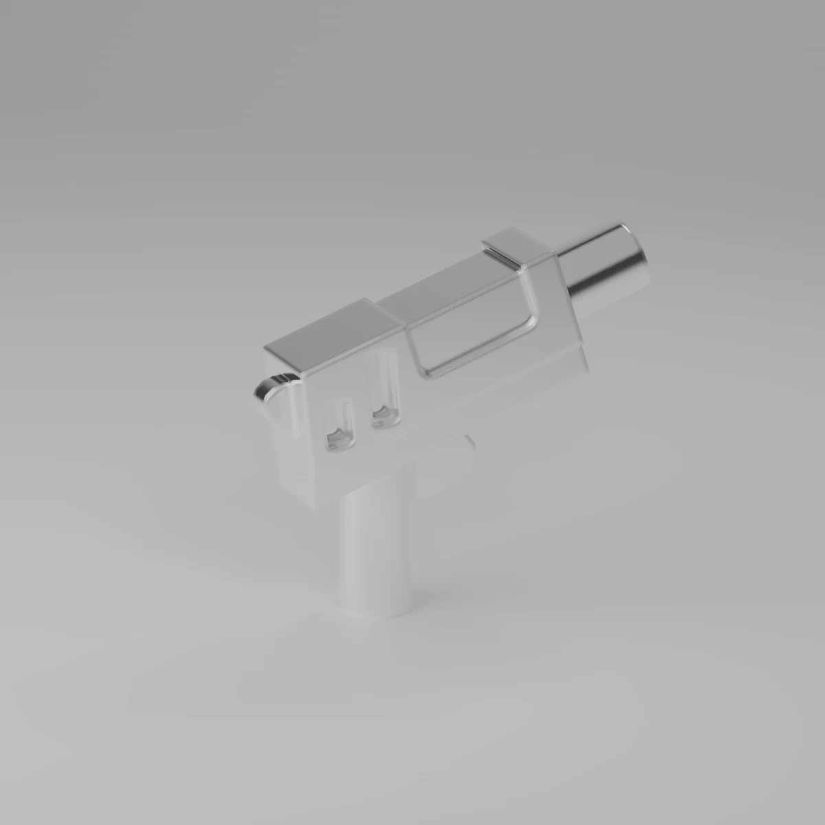 Chrome Silver Short SMG