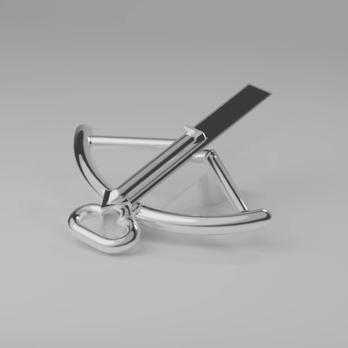 Chrome Silver Crossbow